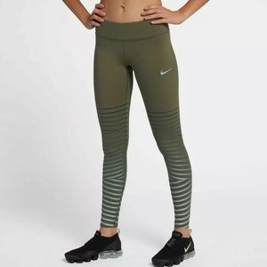 NIKE Epic Lux Tight Fit Leggings S Small Olive NWT
